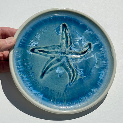 Party Plate with Impressed Sea Star #N2724