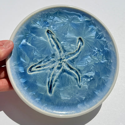 Party Plate with Impressed Sea Star #N3004