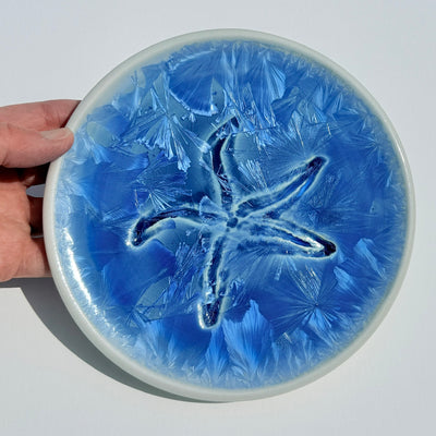 Party Plate with Impressed Sea Star #N3012