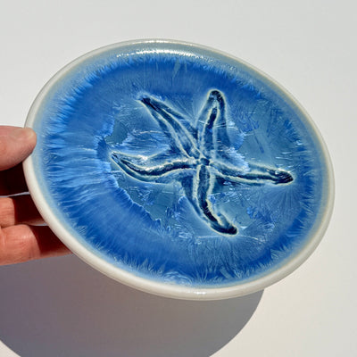 Party Plate with Impressed Sea Star #N3027