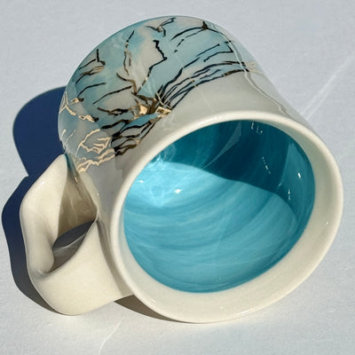 Astrid Kruse 3-4oz Sky Blue Espresso Cup #M1512