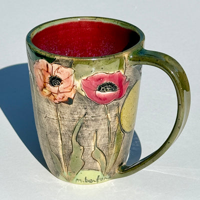 Marla Benton 14oz Poppy Mug #M1538