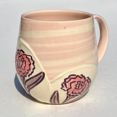 Maaike Charron 12oz Pink Carnation Mug #f1020