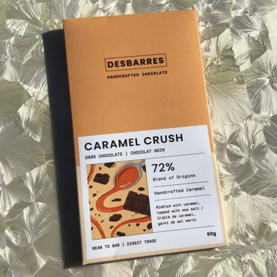 DesBarres Caramel Crush 72% with Newfoundland Sea Salt