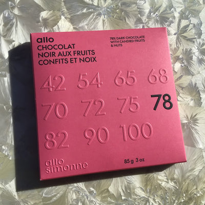 Allo Simonne "Mendiant" 78% Dark Chocolate with Candied Fruits and Nuts