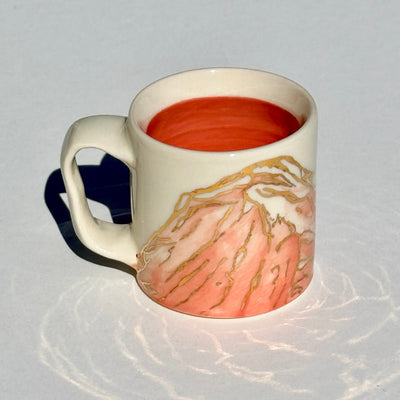 Astrid Kruse 3-4oz Pink Mountain Espresso Cup #M1506