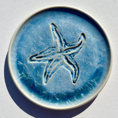 Party Plate with Impressed Sea Star #N2437