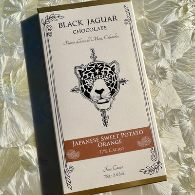 Black Jaguar Japanese Sweet Potato Orange 77% Dark Chocolate Bar
