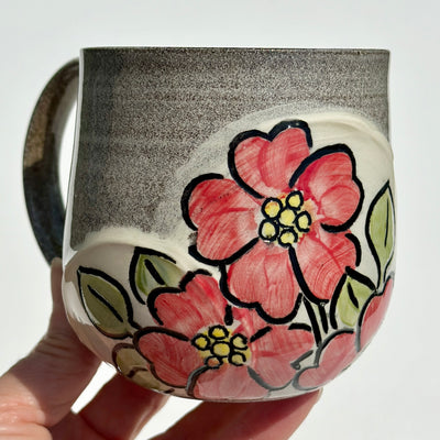 Maaike Charron Round Flower Mug with Wild Roses #N2084