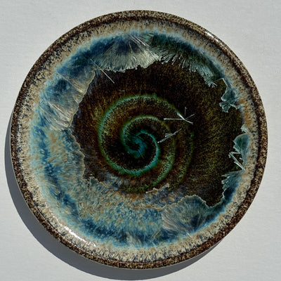 Party Plate with Black Beach Sand from Western Beach, Burgeo, Newfoundland #N2717