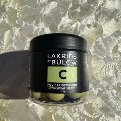 Lakrids by Bülow “C” Sour Strawberry Chocolate-Covered Liquorice