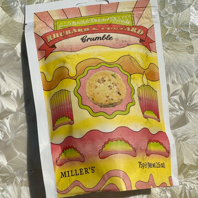 Miller's Rhubarb & Custard Crumble Mini Biscuits