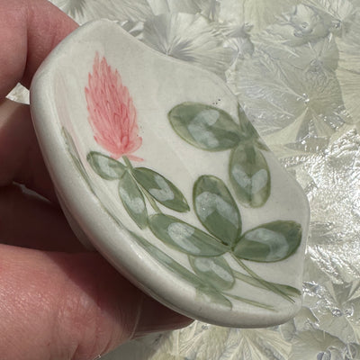 Red Clover Honeycomb Dish #N3041