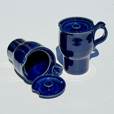 One Steve Thorne Navy Blue 16oz Travel Mug