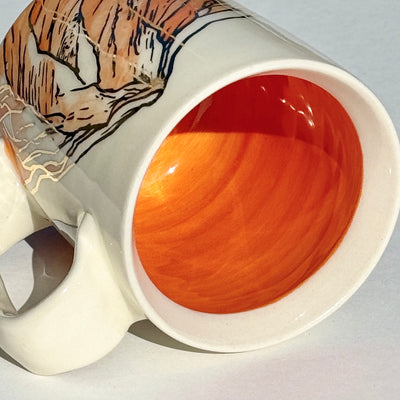 Astrid Kruse 12oz Orange Mountain Mug #M1501
