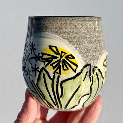 Maaike Charron Round Flower Mug with Dandelions #N2881