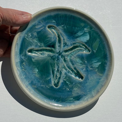 Party Plate with Impressed Sea Star #N2730