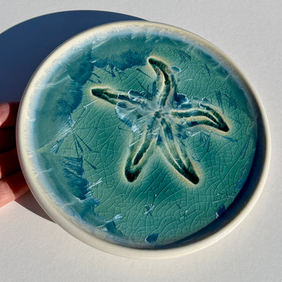 Party Plate with Impressed Sea Star #N2818