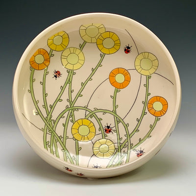 Andrea Vuletin Small Bowl with Sunflowers #LIX124