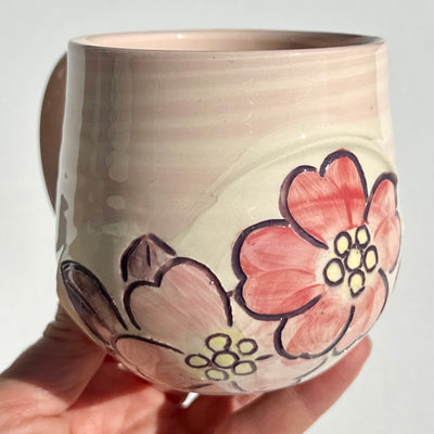 Maaike Charron 12oz Pink Rose Mug #f1023