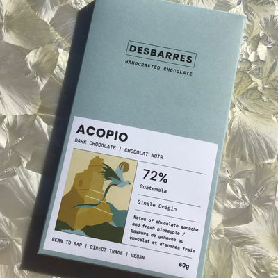 DesBarres Acopio, Guatemala 72% Dark Chocolate Bar