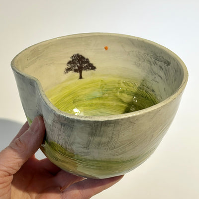 Lesley McInally Small/Med Landscape Bowl #LIX116