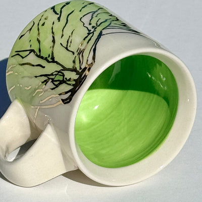 Astrid Kruse 3-4oz Bright Green Espresso Cup #M1509