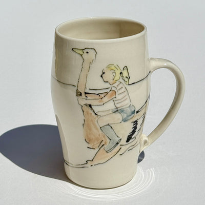 Bronwyn Arundel 14-16oz Ostrich Rider Mug #N2577