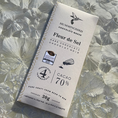 Hummingbird Fleur de Sel 70% 30g Mini Bar