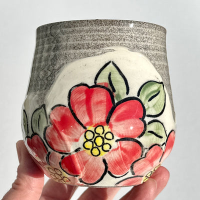 Maaike Charron Round Flower Mug with Wild Roses #N1693