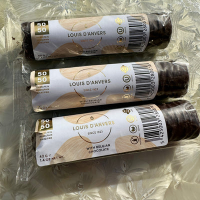 Louis D'Anvers Chocolate-covered Marzipan Log
