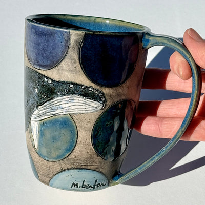 Marla Benton 14oz Whale Mug #M1550