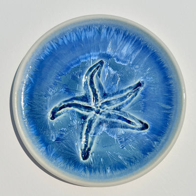 Party Plate with Impressed Sea Star #N3027