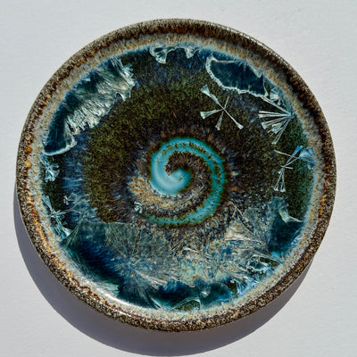 Party Plate with Black Beach Sand from Western Beach, Burgeo, Newfoundland #N2777