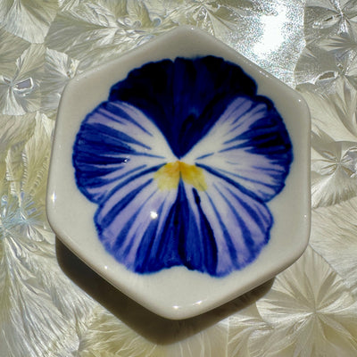 Pansy Honeycomb Dish #N2668