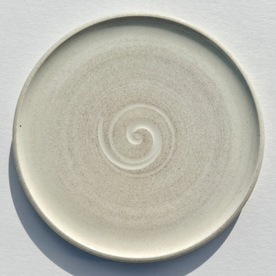 Alexis Templeton Dinner Plate with Beach Sand from Sandy Point Beach, Lawn #f1065