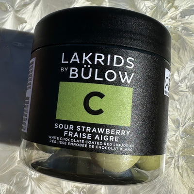 Lakrids by Bülow “C” Sour Strawberry Chocolate-Covered Liquorice