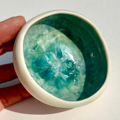 Alexis Templeton Turquoise Pinch Pot Puddle #f1007