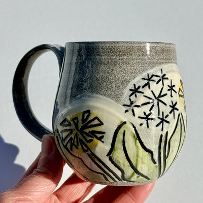 Maaike Charron Round Flower Mug with Dandelions #N2934