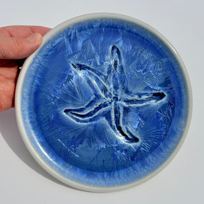 Party Plate with Impressed Sea Star #N3013