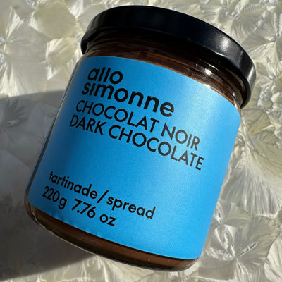 Allo Simonne Dark Chocolate Hazelnut Spread (220g jar)