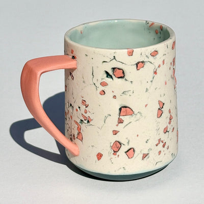 Rachael Kroeker 12oz Teal & Coral Grog Pop Mug #M1573