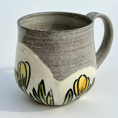 Maaike Charron Round Flower Mug with Yellow Crocuses #N1872
