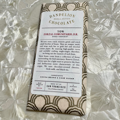 Dandelion Chocolate Zorzal Comunitario, D.R. 70%