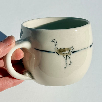 Bronwyn Arundel 12oz Ostrich Rider Mug #M1659