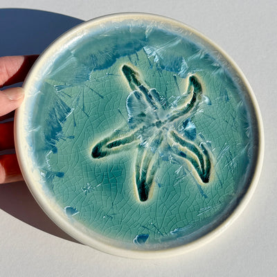 Party Plate with Impressed Sea Star #N2818