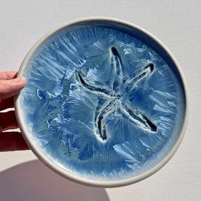 Party Plate with Impressed Sea Star #N2919