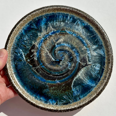 Party Plate with Black Beach Sand from Western Beach, Burgeo, Newfoundland #N1599