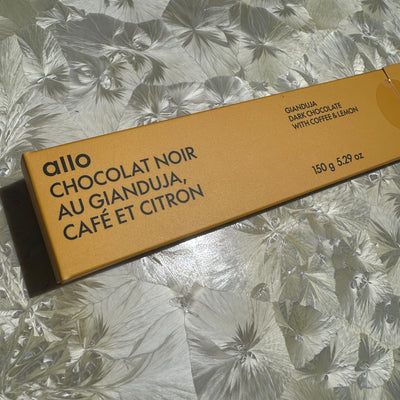Allo Simonne Gianduja, Coffee, & Lemon Filled Chocolate Bar
