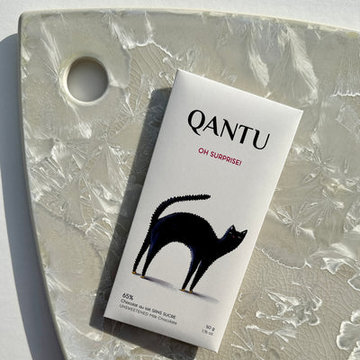 Qantu "Oh Surprise" 65% Sugarless Milk Chocolate